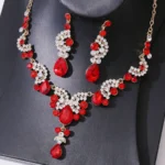 KC Gold White Diamond Red Diamond Auricular Needle